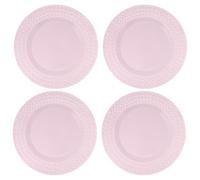 Lilly Pulitzer Ceramic Dinner Plate Set of 4, Festival Bloom Pink