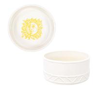 Lilly Pulitzer Ceramic Pet Bowl, Durable Ceramic Dish for Food and Water (Sun Tiles Home)