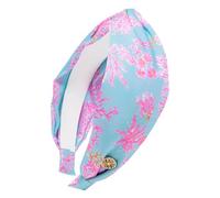 Lilly Pulitzer Colorful Twist Knot Headband Cute Hair Accessories for Women & Girls (Royal Coral)