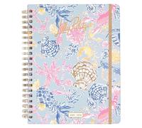 Lilly Pulitzer Daily Planner 2025-2026, Jumbo Agenda Dated August 2025 - December 2026, Weekly Planner with Monthly Calendar, Stickers, Pockets, & Spiral Binding, Hardcover Cute Planner, Bluette Lil