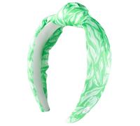 Lilly Pulitzer Green Low Knot Headband for Women, Colorful Knotted Headband, Cute Hair Accessories for Women, Fauna Green Tulip to Tango