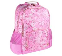 Lilly Pulitzer Large Backpack, Conch Shell Pink Burst of Joy, 14" x 6.5" x 18", Coastal