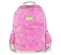Lilly Pulitzer Large Backpack with Pockets, Adjustable Straps and Top Handle, Large Bookbag for Work and Travel (Palm Beach Playground)