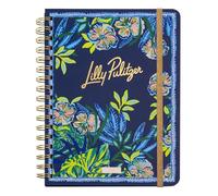 Lilly Pulitzer Large Daily Planner January 2025 - December 2025, Weekly Agenda & Monthly Calendar, Stickers, Pockets, & Spiral Binding (The Hottest Spot Navy)
