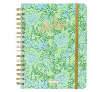 Lilly Pulitzer Large Monthly Planner August 2025 - December 2026, Monthly Agenda & Calendar, Stickers, Pockets, & Spiral Binding (Catchin Rays)