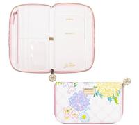 Lilly Pulitzer Leatherette Travel Wallet for Women, Passport Holder with ID Window, Card Slots and Interior Pockets (Lilly Garden Home)
