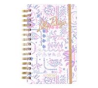 Lilly Pulitzer Medium Planner August 2025 - December 2026, Weekly Agenda & Monthly Calendar, Stickers, Pockets, Spiral Binding, 5" x 8.25" (Tis the Sea Sun)