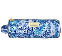 Lilly Pulitzer Pencil Pouch Travel Bag with Zip Close, Wave After Wave