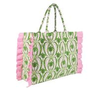 Lilly Pulitzer Ruffle Tote Bag, Textured Palm Stripe