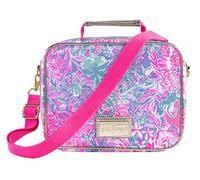 Lilly Pulitzer Thermal Insulated Lunch Bag with Adjustable/Removable Shoulder Strap, Viva La Lilly
