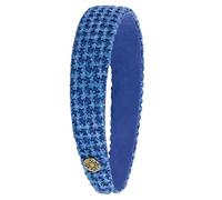 Lilly Pulitzer Women's Fashion Headband, Knit Fabric Headband, Blue Cloth Headband, Cute Hair Accessories for Women and Teen Girls, Blue Stream