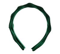 Lilly Pulitzer Women's Fashion Headband, Woven Fabric Headband, Green Velvet Headband, Cute Hair Accessories for Women, Fiddle Green