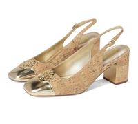 Lilly Pulitzer Women's Mari Cork Slingback Pumps Sandal, Natural, 6 UK