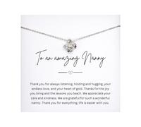 Lilly Rocket Nanny Gifts, Grandma Sterling Silver Necklace For Women, Nana Gifts From Grandchildren, Present For Granny, Nanny Birthday Gifts
