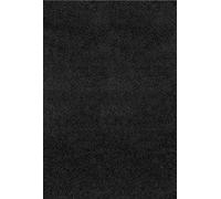 LILLY Shaggy Solid Color Plush Pile Area Rug Livabliss Black 120cm x 170cm