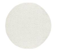 LILLY Shaggy Solid Color Plush Pile Area Rug Livabliss White 80cm x 220cm