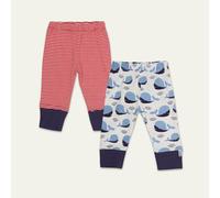 Lilly + Sid Boy's 2-Pack Red Stripe & Whale Print Leggings | Size: 3-6 m Lilly + Sid Multicolor 3-6 m