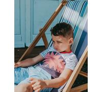 Lilly + Sid Boy's Applique Shark Character T | Size: 4-5 Years Lilly + Sid Multicolor 4-5 Years