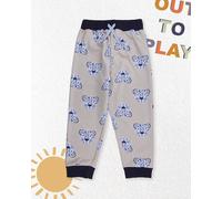 Lilly + Sid Boy's Lenny Leopard Print Joggers in Blue | Size: 6-12 m Lilly + Sid Blue 6-12 m