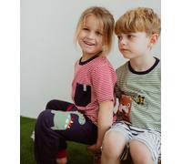 Lilly + Sid Boy's Sid & Busy Stripe T-Shirt in Green | Size: 6-12 m Lilly + Sid Green 6-12 m