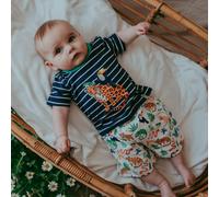Lilly + Sid Boy's Stripe T-Shirt & Animals Shorts Set | Size: 0-3 m Lilly + Sid Multicolor 0-3 m