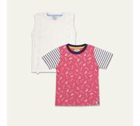 Lilly + Sid Girl's 2-Pack Tees- Seahorse & Frill | Size: 12-18 m Lilly + Sid Multicolor 12-18 m