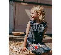 Lilly + Sid Girl's Beach Huts Woven Dress | Size: 4-5 Years Lilly + Sid Multicolor 4-5 Years