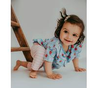 Lilly + Sid Girl's Frill Legging Set - Strawberry Stripe | Size: 0-3 m Lilly + Sid Multicolor 0-3 m