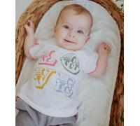 Lilly + Sid Girl's Love Print Top & Pink Stripe Short Set | Size: 12-18 m Lilly + Sid Multicolor 12-18 m