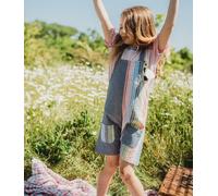 Lilly + Sid Girl's Pick & Mix Rainbow Stripe Dungarees | Size: 6-12 m Lilly + Sid Multicolor 6-12 m