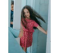 Lilly + Sid Girl's Seahorse Inserted Frill Dress in Red | Size: 3-6 m Lilly + Sid Red 3-6 m