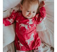 Lilly + Sid Girl's Unicorn Bubble Romper in Pink | Size: 12-18 m Lilly + Sid Pink 12-18 m