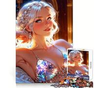 Lilly - Stunning Human Girl 1000 Piece Jigsaw Puzzle for Teenagers Decompress Tight Connection Fun Challenge Art Display (38x26cm)