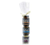 LillyPuds 3 Dessert Sauce Collection - Salted Caramel Sauce, Brandy Butter, Sticky Toffee Sauce, delicious pudding sauces and toppings for your favourite pud