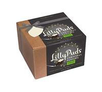 LillyPuds Vegan and Gluten Free Medium Christmas Pudding, naturally sweet with high fruit content and no mixed peel, Made in the UK (454g)