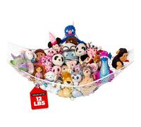 Lilly's Love Teddy Hammock | Toy Hammock for Stuffed Animals | Soft Toy Storage | Cute Room, Bedroom & Home Decor | Large (White)