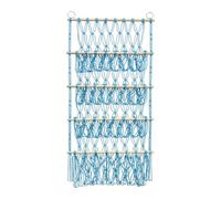 Lilly's Love teddyys Hammock - Soft Cuddly Toys Net, Iron Ring 3 Tier Hanging Toy Organizer, Boho Rope Storage, Cotton Mesh Holder with Handmade Craft Design | Ceiling Mounted Display for Room Living