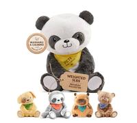 Lilly's Love Weighted Stuffed Animals for Adults & Kids - 5lb Calming Panda Plush for Anxiety, ADHD & Sensory | Machine Washable Weighted Stuffed Animal w/Removable Insert | Pete The Panda