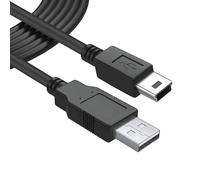 LILMACC USB 2.0 A Male to Mini B 5-Pin Charging Cable Lead - Game Console/Controller PS3, Dash Cam, Digital Cameras, GoPro, SatNav, GPS, MP3 Players (3M)