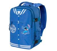 Disney Lilo and Stitch Varsity-Mercury Backpack 2.0 Underseat Cabin Bag 40x20x25cm, Blue, Capacity 20 L