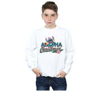 Lilo And Stitch Aloha Christmas Sweatshirt Disney White 5-6 Years