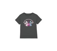 Lilo and Stitch Boys & Made for Each Other Unisex Kids T-Shirt, Charcoal, 5-6 Years UK