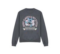 Lilo And Stitch Chaos Coordinator Adult Crew Sweatshirt, Charcoal Disney Charcoal XL
