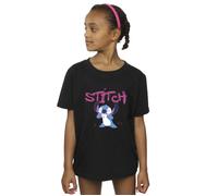 Lilo And Stitch Graffiti Cotton T-Shirt Disney Black 12-13 Years