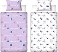 Lilo and Stitch Kids Single Duvet Reversible Bedding Purple Disney Quilt Cover