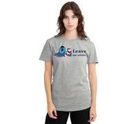 Lilo And Stitch Leave Me Alone Ladies T Shirt, Athletic Heather, Small