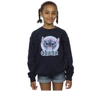 Disney Girls Lilo and Stitch Ohana Circle Sweatshirt Navy Blue 3-4 Years