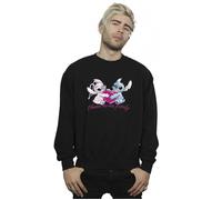 Lilo And Stitch Ohana Heart With Angel Sweatshirt Disney Black XL