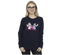 Lilo And Stitch Ohana Heart With Angel Sweatshirt Disney Navy XL