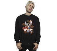 Lilo And Stitch Ohana Orange Hibiscus Sweatshirt Disney Black S